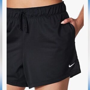 New Nike Women’s 10K Running Short Black Black White size Large